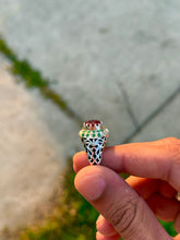 Load image into Gallery viewer, Yaqut ring with additional gemstones
