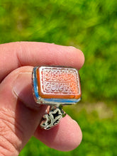 Load image into Gallery viewer, Aqiq Yemani Ring with Salawat inscription