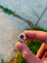 Load image into Gallery viewer, Yaqut ring with additional gemstones