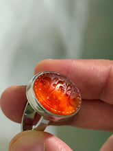 Load image into Gallery viewer, Aqiq Khorasani Ring with Fatima inscription