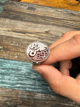 Load image into Gallery viewer, Aqiq ring with “Hussain Sayed Al Shuhada” inscription