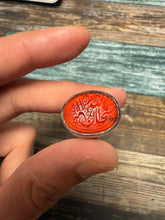 Load image into Gallery viewer, Aqiq Khorasani ring with “Ya Saheb Al Zaman” inscription