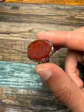 Load image into Gallery viewer, Aqiq Khorasani ring with “Ya Mehdi’ inscription