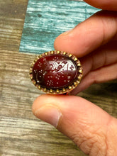 Load image into Gallery viewer, Aqiq ring with “Ya Hafidh” inscription