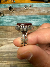 Load image into Gallery viewer, Aqiq ring with “Ya Hussain” inscription