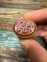 Load image into Gallery viewer, Aqiq Khorasani ring with “Ya Ali Murtadha’ inscription