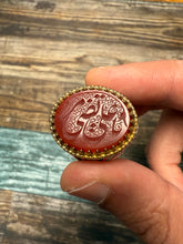 Load image into Gallery viewer, Aqiq Khorasani ring with “Ya Ali Murtadha’ inscription