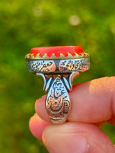 Load image into Gallery viewer, Aqiq Ring with ‘Shayb al Khatheeb’ inscription