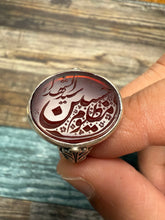 Load image into Gallery viewer, Aqiq ring with “Hussain Sayed Al Shuhada” inscription